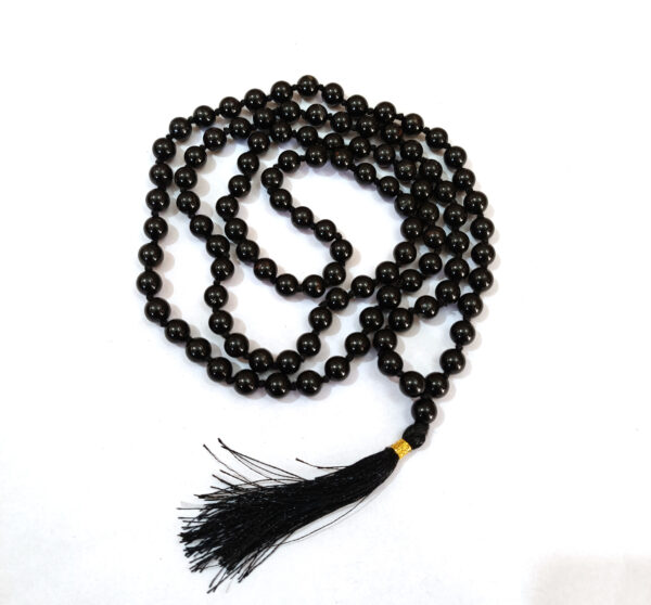 Original Black Tourmaline 108 Beads Japmala 8mm